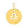 Médaille Zodiaque Balance Plaqué or