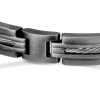 Bracelet Rochet Marina en acier vintage 21cm gris