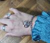 Bracelet Femme Arbre de vie Acier inoxydable et oxydes de couleurs LOTUS