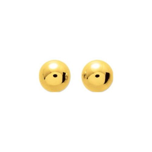 Boucles d'oreilles boules en plaqué or