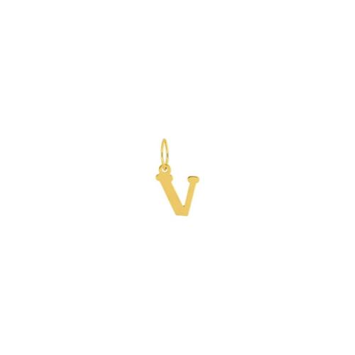 Pendentif Or jaune lettre V