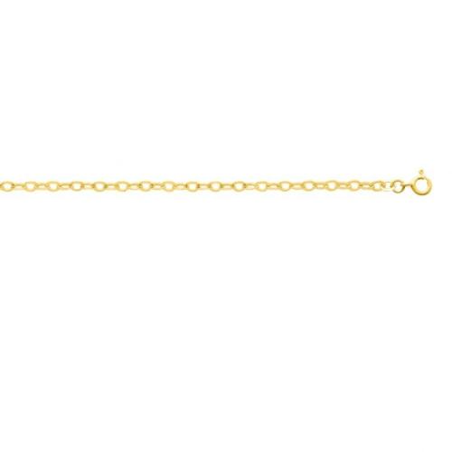 Bracelet Chaine Forçat Or jaune 18 cm