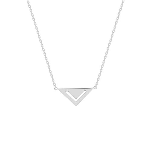 Collier triangle Argent