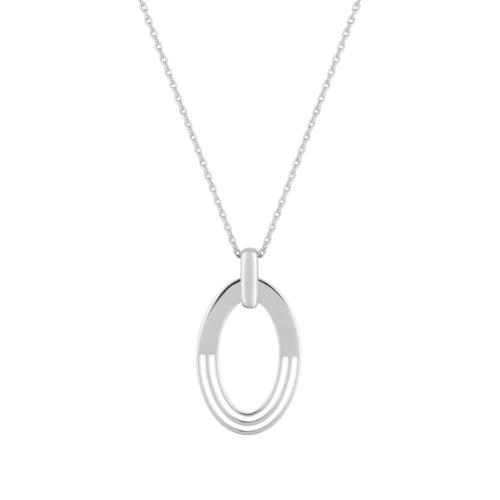 Collier ovale Argent