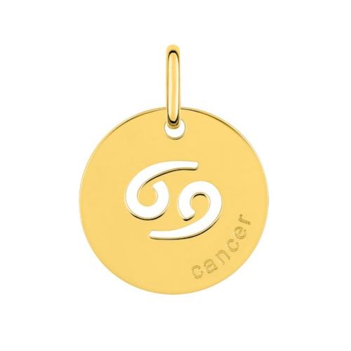 Médaille Zodiaque Cancer Plaqué or