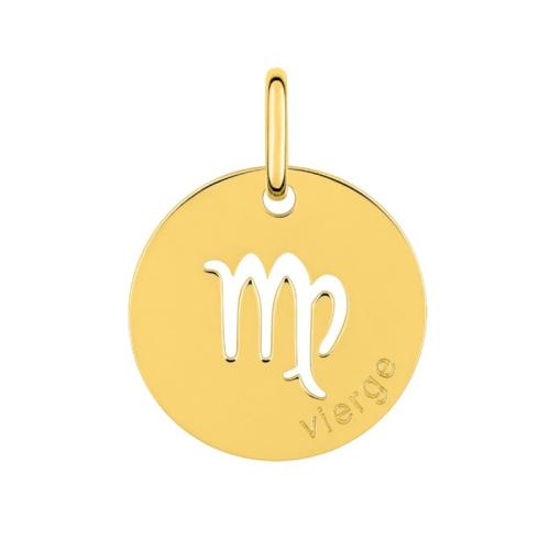 Médaille Zodiaque Vierge Plaqué or