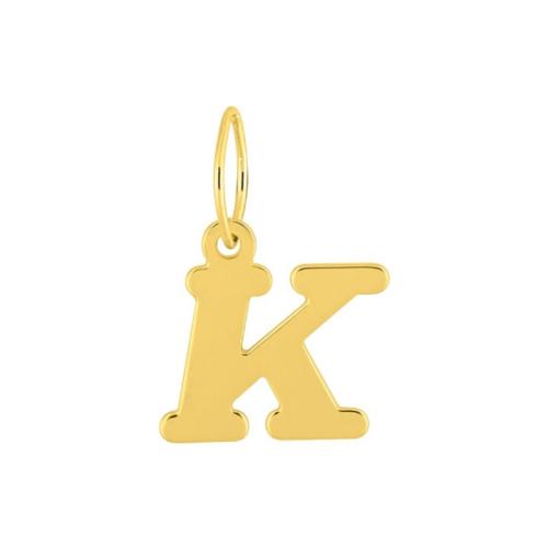 Pendentif lettre K Or jaune
