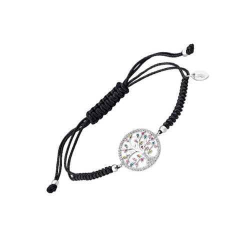 Bracelet Femme Arbre de vie Argent et oxydes de couleurs LOTUS